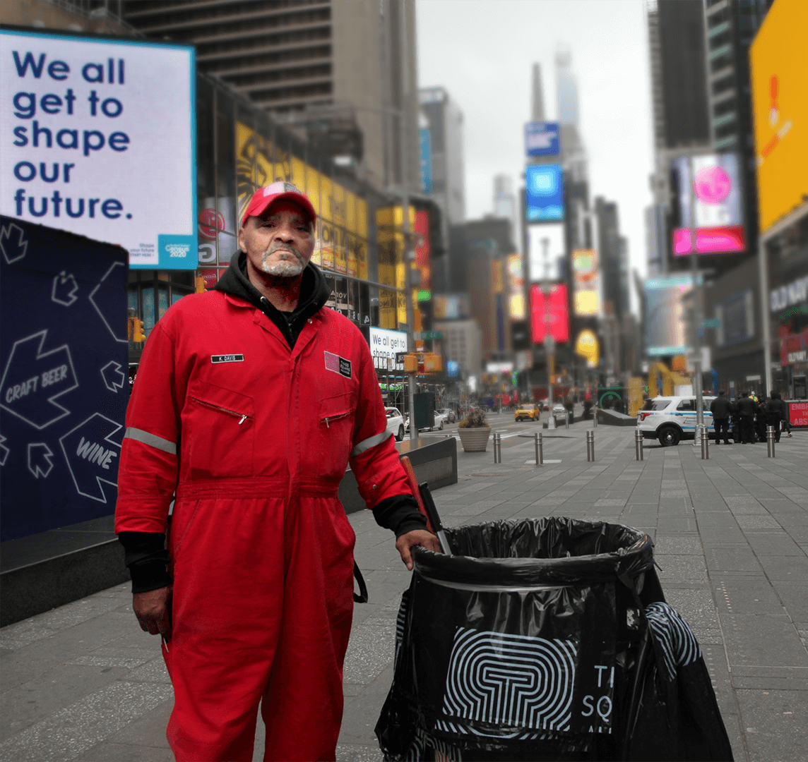 Kerri Cleans The Streets Of Times Square During Coronavirus Quarantine-Essential Workers Kerri Cleans The Streets Of Times Square During Coronavirus Quarantine-Essential Workers