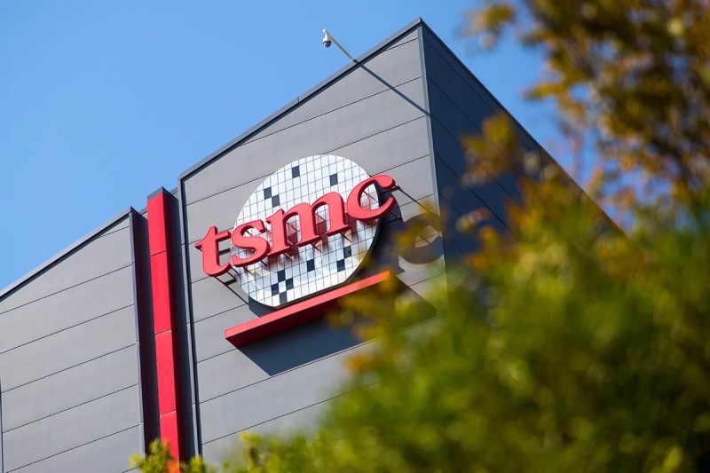 Logo sign outside of TSMC plant