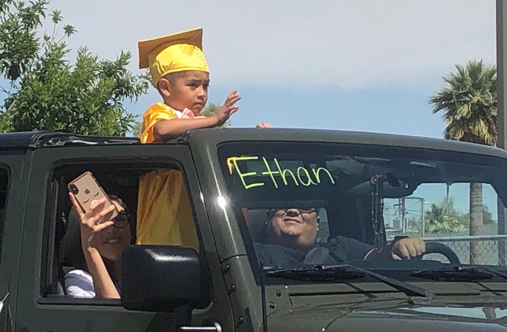 Preschoolers on Parade: Phoenix Childcare Center Holds Socially Distanced Graduation