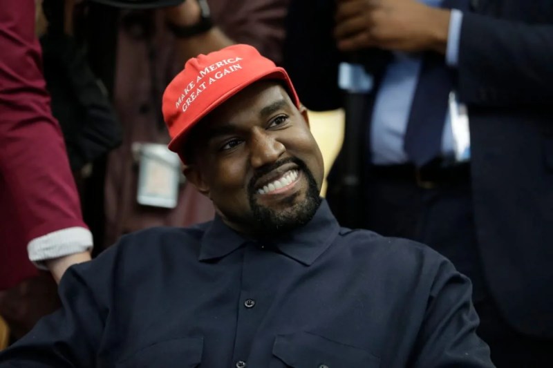 While Kanye West may no longer wear the red hat, his history with Trump is fueling speculation about the GOP's role in his candidacy. (AP Photo/Evan Vucci, File)