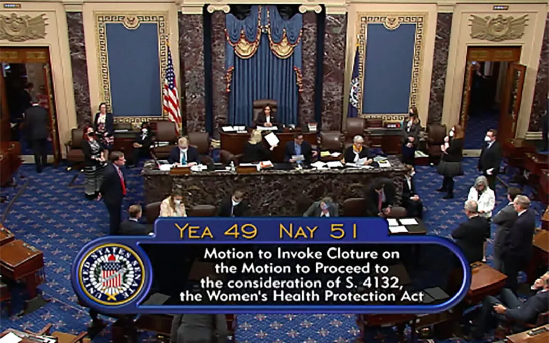 Senate Republicans and Joe Manchin Block Legislation Preserving Abortion Rights