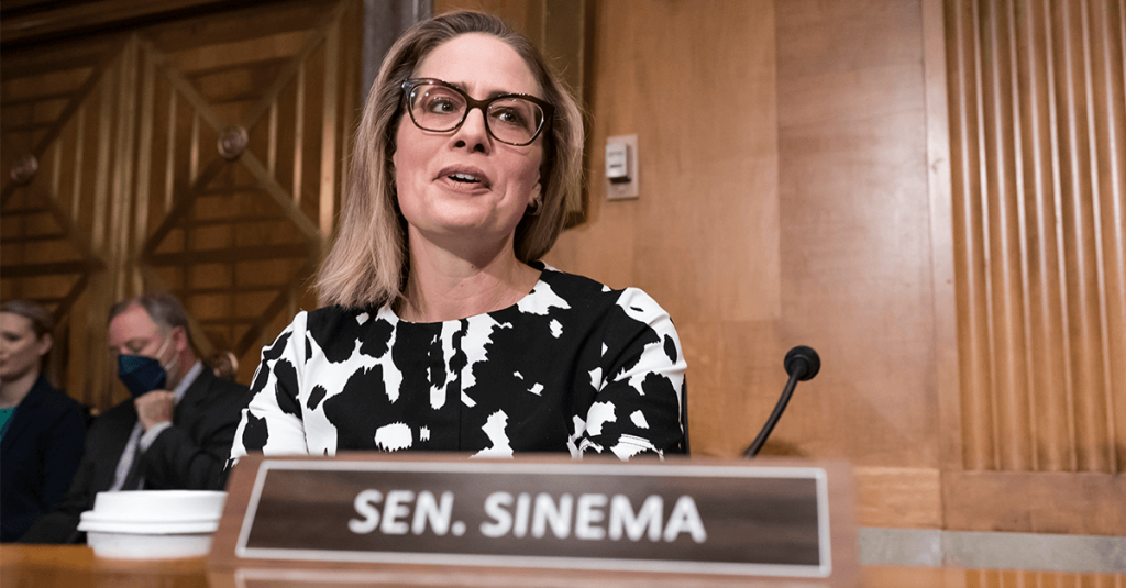 Sinema Took Wall Street Money While Killing Tax on Investors