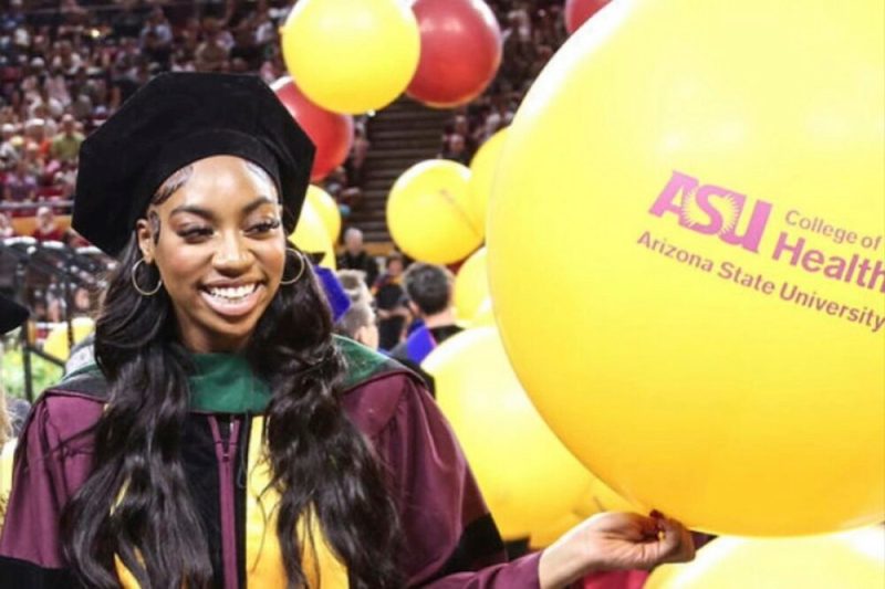 Dorothy Jean Tillman II participates in Arizona State University’s commencement