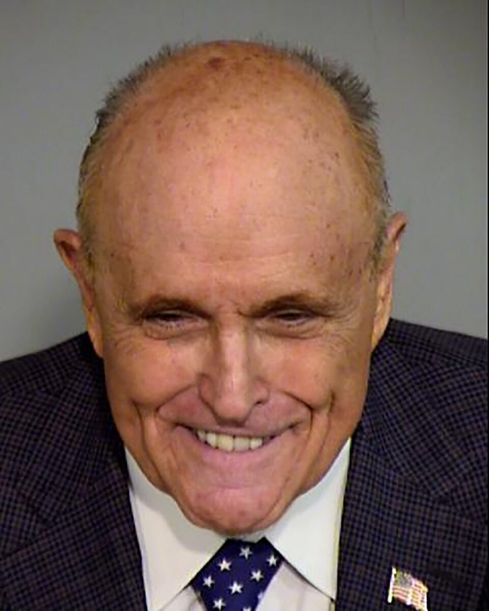 Rudy Giuliani processed in Arizona in fake electors scheme to overturn Trump’s 2020 loss to Biden