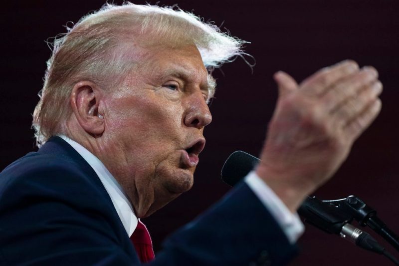 Republican presidential candidate former President Donald Trump speaks at the Road to Majority conference in Washington, Saturday, June 22, 2024. (AP Photo/Manuel Balce Ceneta)