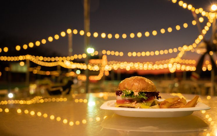 Late-night food at a party