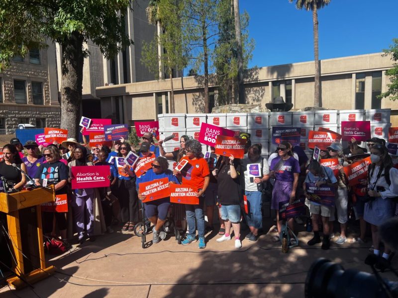 group of Arizona for Abortion Access supporters