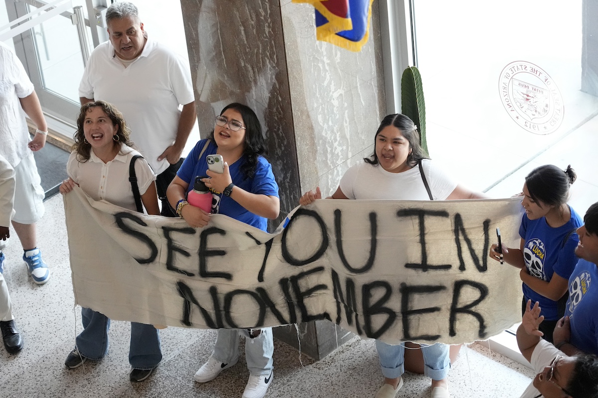 Legal fight continues with appeals over proposed immigration initiative for Arizona Nov. 5 ballot Legal fight continues with appeals over proposed immigration initiative for Arizona Nov. 5 ballot