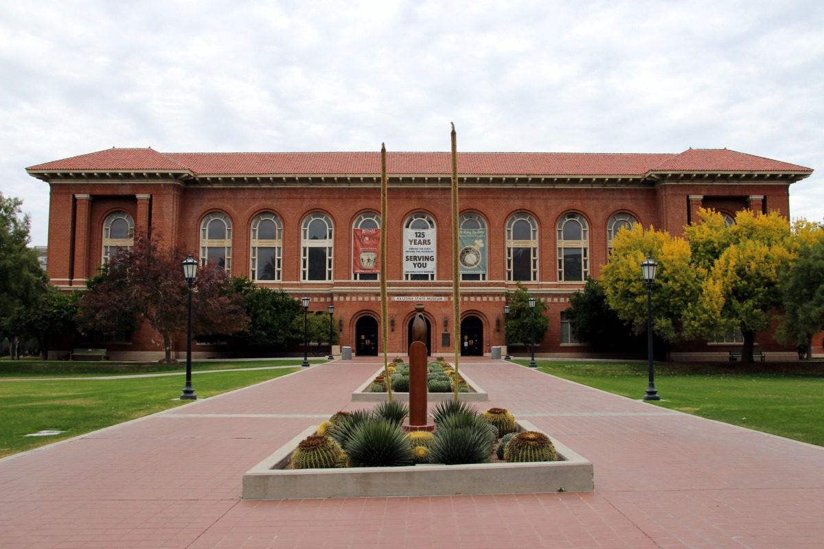 Exterior shot of a college campus building.