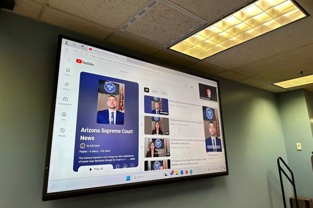 Arizona Supreme Court taps AI avatars in effort to make judicial system more accessible