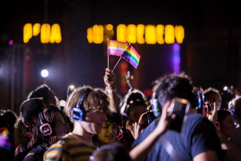 folks dancing at pride