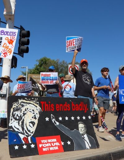 Arizonans protest Medicaid cuts outside Rep. David Schweikert's office