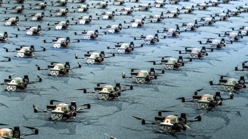 drones laid out
