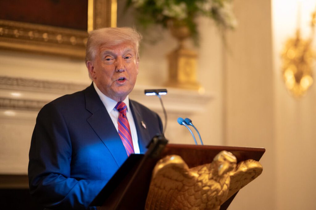 Trump speaking