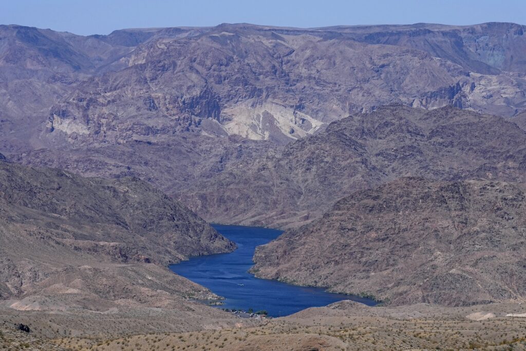 The Colorado River cuts through Black Canyon