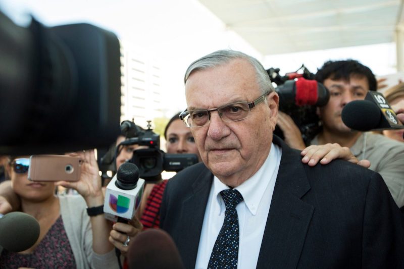 Sheriff Joe Arpaio leaves the federal courthouse
