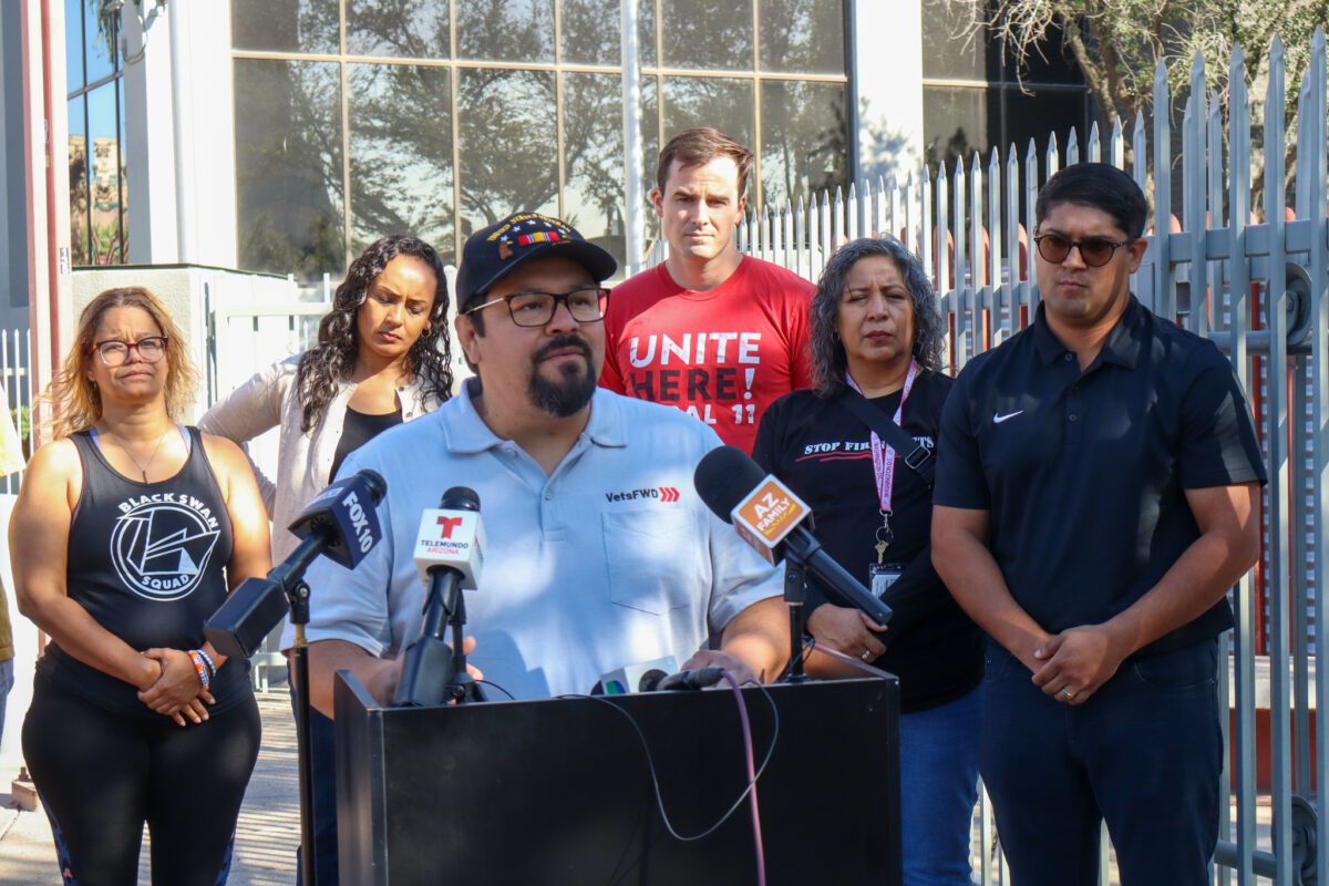 Advocates rally on behalf of US veteran and Purple Heart recipient deported to Mexico