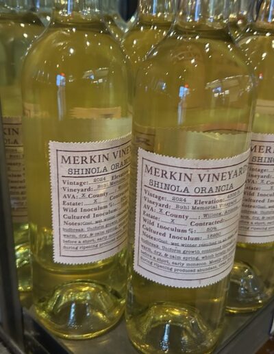 bottles of white wine