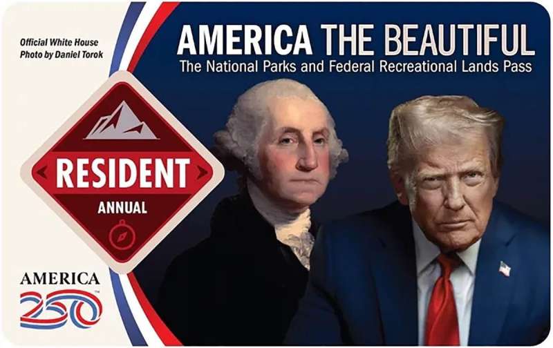 2026 national park passes have a new design: Trump's face, not a park photo