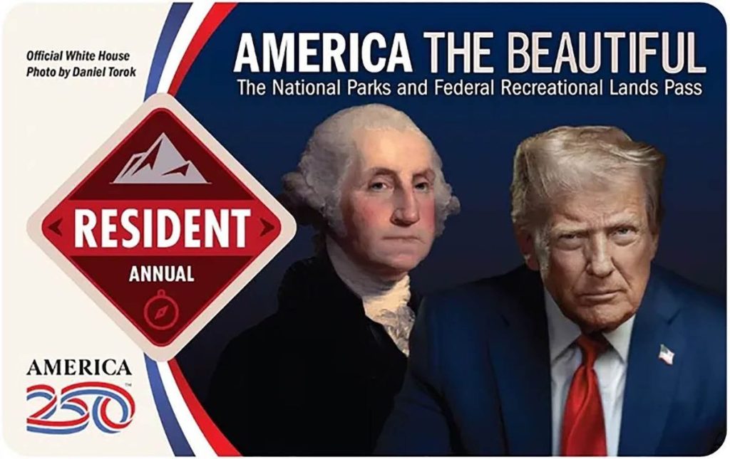 2026 national park passes have a new design: Trump’s face, not a park photo