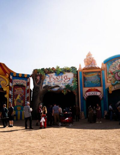 A multitude of booths on display at the Arizona Renaissance Festival