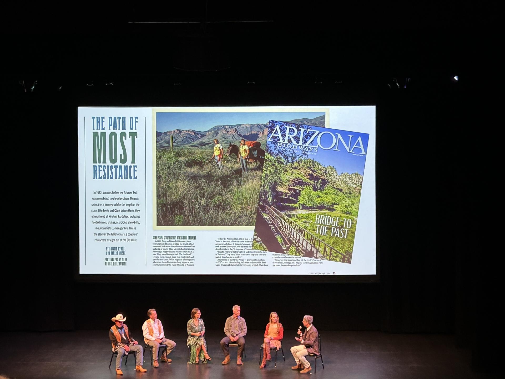 panelists and screen 