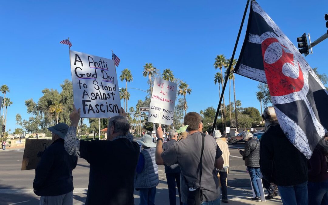 Nearly 1,000 demonstrators gather against planned ICE facility in Surprise