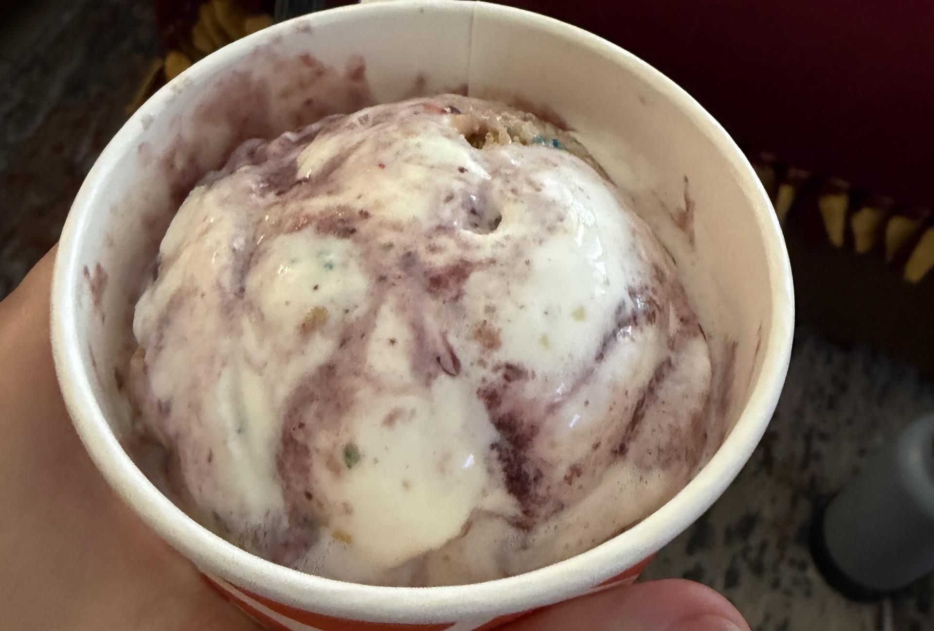 ice cream in a cup