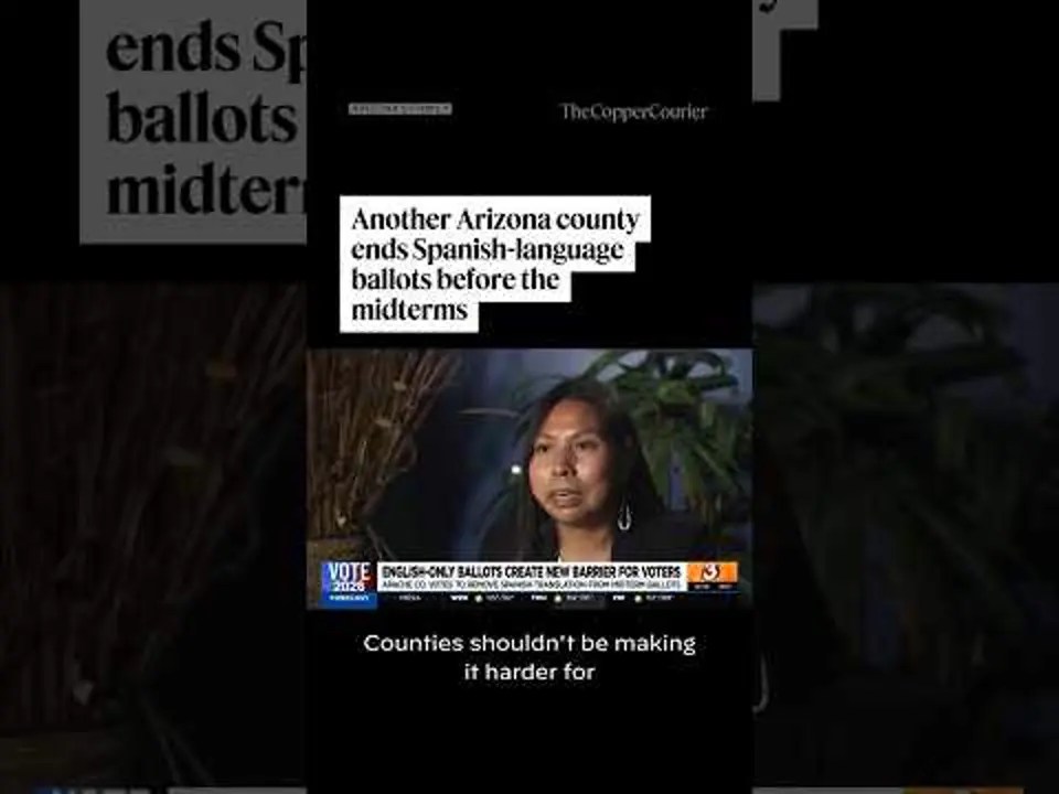 Apache County voted to remove Spanish translations from its mail ballots